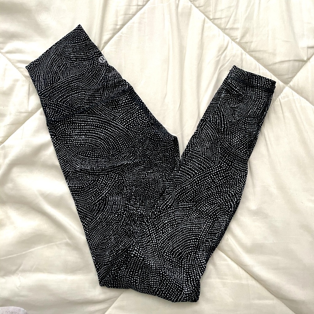 lululemon athletica Black and White Patterned Leggings